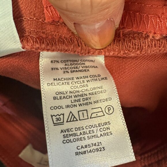 Loft Womens  Skinny Fit Pants Size 0 Cotton & Spandex NEW - Picture 7 of 7